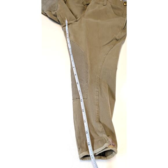 Grand Prix Childs Riding Breeches Pants Jods Tan Suede Knee Size 8 but altered - Picture 7 of 14